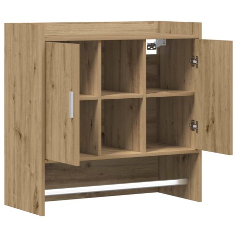 VidaXL Półka ścienna Do montażu na ścianie Dąb artisan 80 x 36 x 80 cm