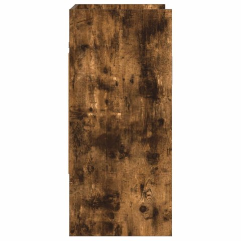 PÓŁKA ŚCIENNA DO MONTAŻU NA ŚCIANIE DĄB WĘDZONY 80X36X80CM