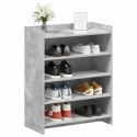 VidaXL Szafka na buty Betonowy szary 73,5 x 36 x 92 cm