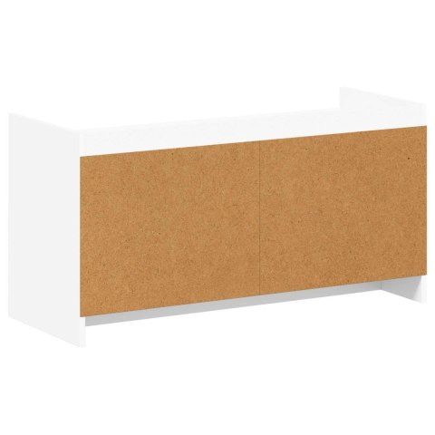 SZAFKA NA BUTY BIAŁY 100X39,5X51CM DREWNO INŻYNIERYJNE