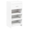 SZAFKA NA BUTY BIAŁY 48X36X92CM DREWNO INŻYNIERYJNE