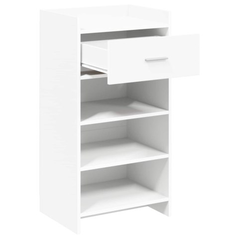 SZAFKA NA BUTY BIAŁY 48X36X92CM DREWNO INŻYNIERYJNE