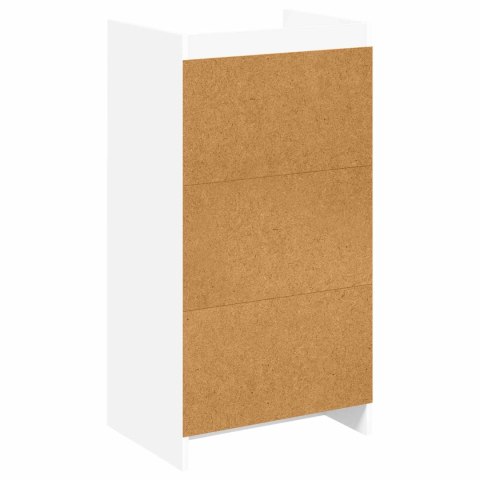 SZAFKA NA BUTY BIAŁY 48X36X92CM DREWNO INŻYNIERYJNE
