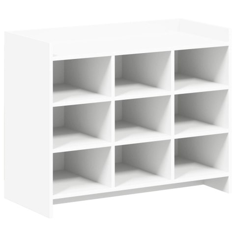 SZAFKA NA BUTY BIAŁY 85X39,5X70CM DREWNO INŻYNIERYJNE