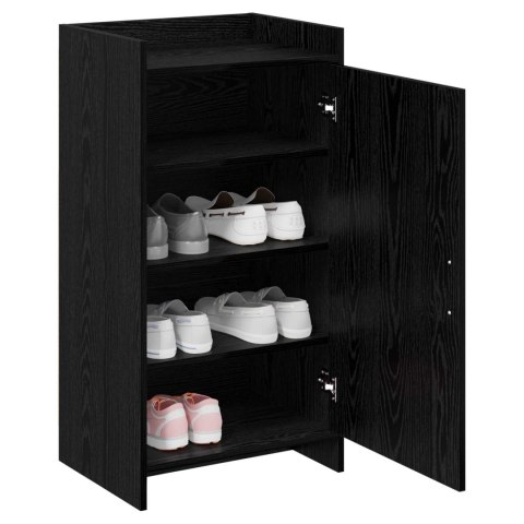 VidaXL Szafka na buty Czarny dąb 48 x 36 x 92 cm Drewno inżynieryjne