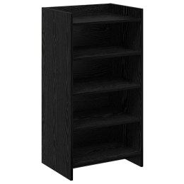 VidaXL Szafka na buty Czarny dąb 48 x 36 x 92 cm Drewno inżynieryjne