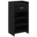 VidaXL Szafka na buty Czarny dąb 48 x 36 x 92 cm Drewno inżynieryjne