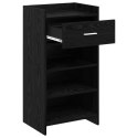 VidaXL Szafka na buty Czarny dąb 48 x 36 x 92 cm Drewno inżynieryjne