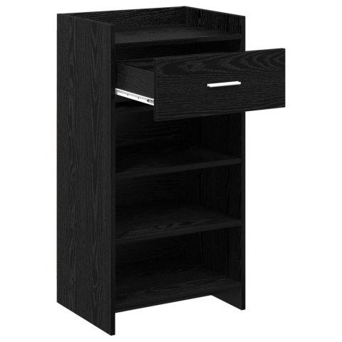 VidaXL Szafka na buty Czarny dąb 48 x 36 x 92 cm Drewno inżynieryjne