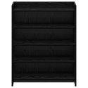 VidaXL Szafka na buty Czarny dąb 73,5 x 36 x 92 cm Drewno inżynieryjne