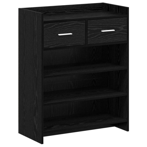 VidaXL Szafka na buty Czarny dąb 73,5 x 36 x 92 cm Drewno inżynieryjne
