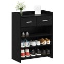 VidaXL Szafka na buty Czarny dąb 73,5 x 36 x 92 cm Drewno inżynieryjne
