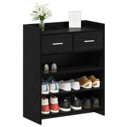 VidaXL Szafka na buty Czarny dąb 73,5 x 36 x 92 cm Drewno inżynieryjne