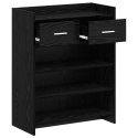 VidaXL Szafka na buty Czarny dąb 73,5 x 36 x 92 cm Drewno inżynieryjne