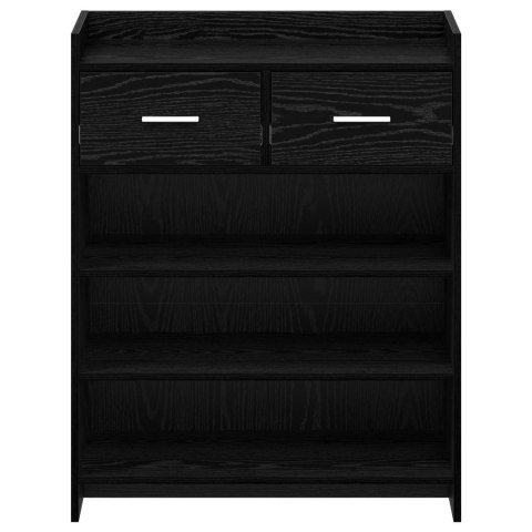 VidaXL Szafka na buty Czarny dąb 73,5 x 36 x 92 cm Drewno inżynieryjne