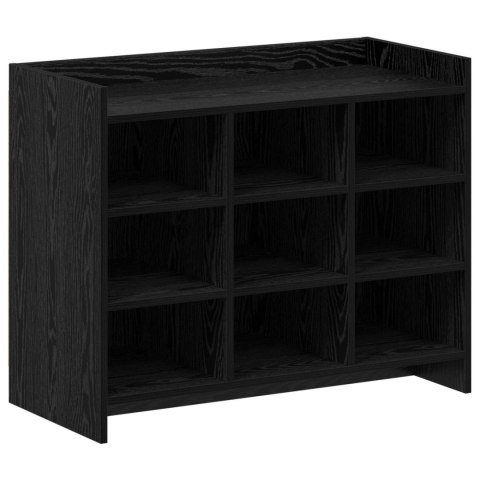 SZAFKA NA BUTY CZARNY DĄB 85X39,5X70CM DREWNO INŻYNIERYJNE