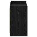 SZAFKA NA BUTY CZARNY DĄB 85X39,5X70CM DREWNO INŻYNIERYJNE