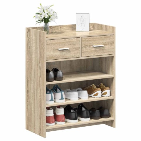 VidaXL Szafka na buty dąb Sonoma 73,5 x 36 x 92 cm Drewno inżynieryjne