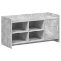 VidaXL Szafka na buty z drzwiami Betonowy szary 100 x 39,5 x 51 cm