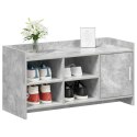 VidaXL Szafka na buty z drzwiami Betonowy szary 100 x 39,5 x 51 cm