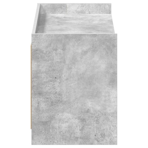 VidaXL Szafka na buty z drzwiami Betonowy szary 100 x 39,5 x 51 cm
