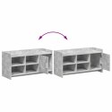 VidaXL Szafka na buty z drzwiami Betonowy szary 100 x 39,5 x 51 cm