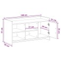 VidaXL Szafka na buty z drzwiami Betonowy szary 100 x 39,5 x 51 cm
