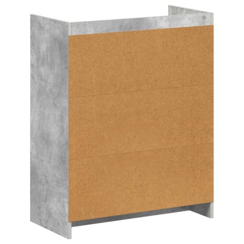 VidaXL Szafka na buty z drzwiami Betonowy szary 73,5 x 36 x 92 cm
