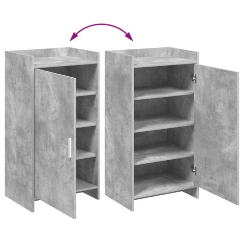 VidaXL Szafka na buty z przechowywaniem Betonowy szary 48 x 36 x 92 cm