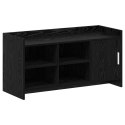 VidaXL Szafka na buty z przechowywaniem Czarny dąb 100 x 39,5 x 51 cm