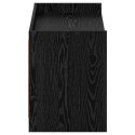 VidaXL Szafka na buty z przechowywaniem Czarny dąb 100 x 39,5 x 51 cm