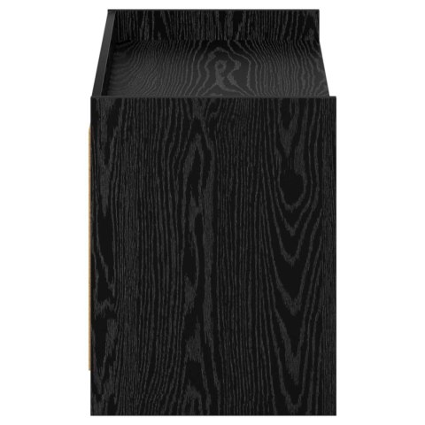 VidaXL Szafka na buty z przechowywaniem Czarny dąb 100 x 39,5 x 51 cm
