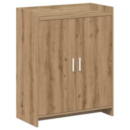 VidaXL Szafka na buty z przechowywaniem Dąb artisan 73,5 x 36 x 92 cm