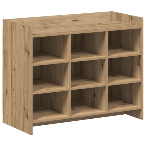 VidaXL Szafka na buty z przechowywaniem Dąb artisan 85 x 39,5 x 70 cm