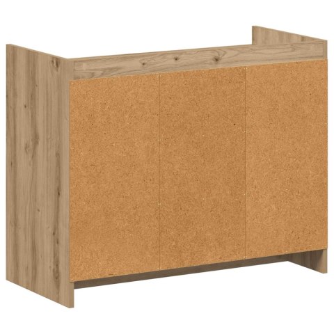 VidaXL Szafka na buty z przechowywaniem Dąb artisan 85 x 39,5 x 70 cm