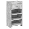 VidaXL Szafka na buty z szufladą Betonowy szary 48 x 36 x 92 cm