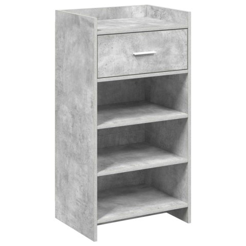 VidaXL Szafka na buty z szufladą Betonowy szary 48 x 36 x 92 cm