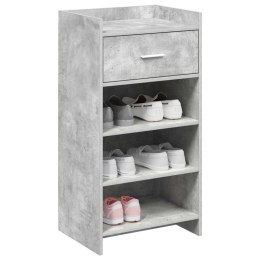 VidaXL Szafka na buty z szufladą Betonowy szary 48 x 36 x 92 cm
