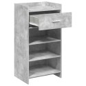 VidaXL Szafka na buty z szufladą Betonowy szary 48 x 36 x 92 cm