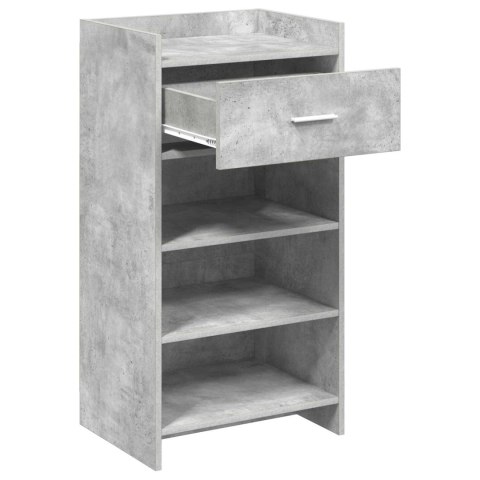 VidaXL Szafka na buty z szufladą Betonowy szary 48 x 36 x 92 cm