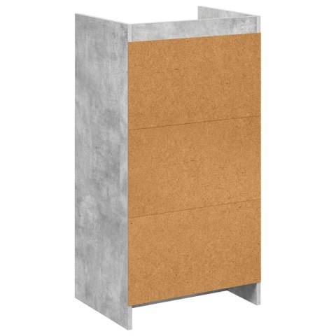 VidaXL Szafka na buty z szufladą Betonowy szary 48 x 36 x 92 cm
