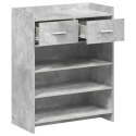 VidaXL Szafka na buty z szufladą Betonowy szary 73,5 x 36 x 92 cm