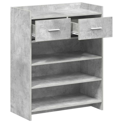 VidaXL Szafka na buty z szufladą Betonowy szary 73,5 x 36 x 92 cm