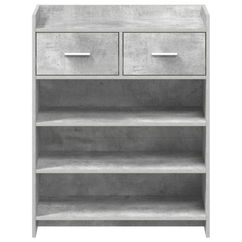 VidaXL Szafka na buty z szufladą Betonowy szary 73,5 x 36 x 92 cm