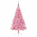 VidaXL Sztuczna choinka z oświetleniem na Boże Narodzenie 150 cm PVC