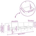 MODULARNY ZESTAW SOFY Z PRZECHOWALNIĄ 4 SZT. CZARNY TKANINA