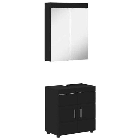 ZESTAW MEBLI ŁAZIENKOWYCH TULUM 2 PCS CZARNY 60X34X63CM