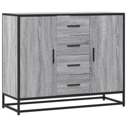 VidaXL Szafka, szary dąb sonoma, 92x35x76 cm, materiał drewnopochodny