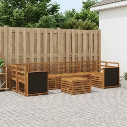 ZESTAW SOF NA ZEWNĄTRZ 8 PCS NATURALNY LITE DREWNO AKACJI