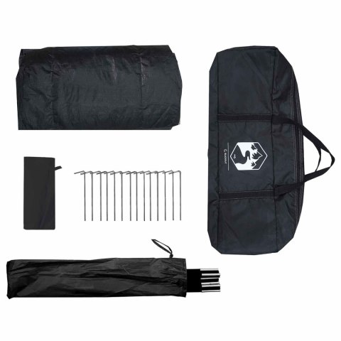 VidaXL Namiot domek Biały Blackout 300 x 210 x 156 cm Poliester